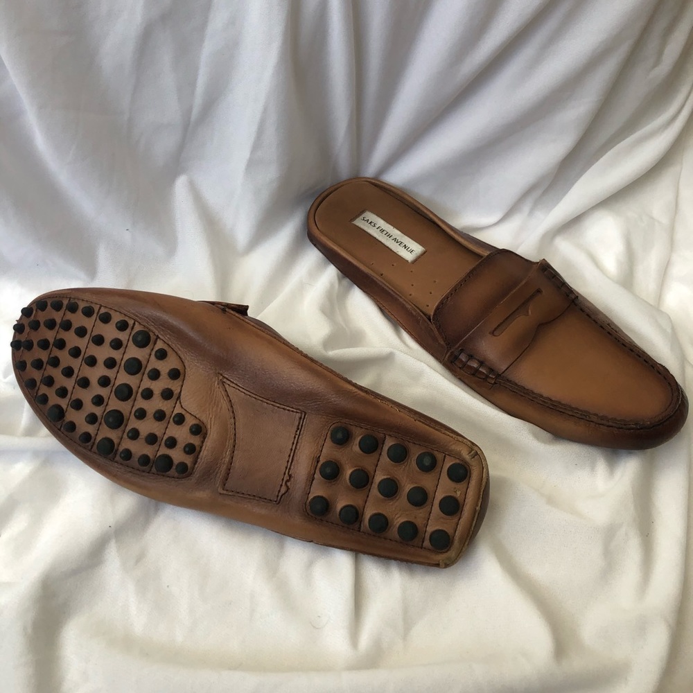 Saks Fifth Ave Loafer Mules
